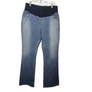 Liz Lange Maternity Jeans Medium Blue Wash Size 10